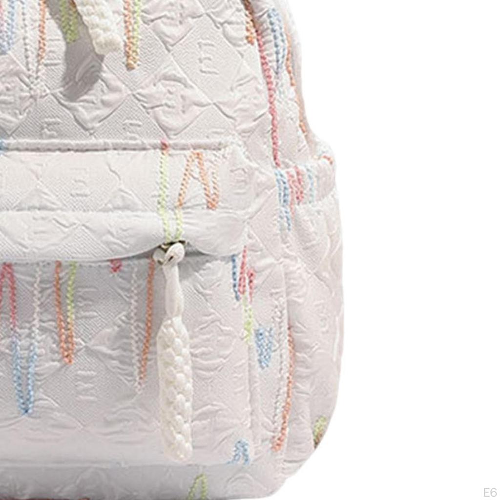 Children's Backpack Spacious Design Weave Zipper Rucksack for Early Education