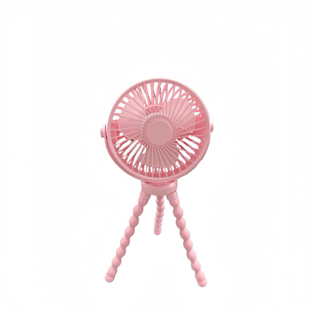 Octopus Handheld Mini USB Rechargeable Portable Stroller Fan