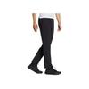 Adidas Solid Color Embroidered Logo Mid Waist Drawstring Straight Leg Sports Pants Men Bottoms Black HN2061