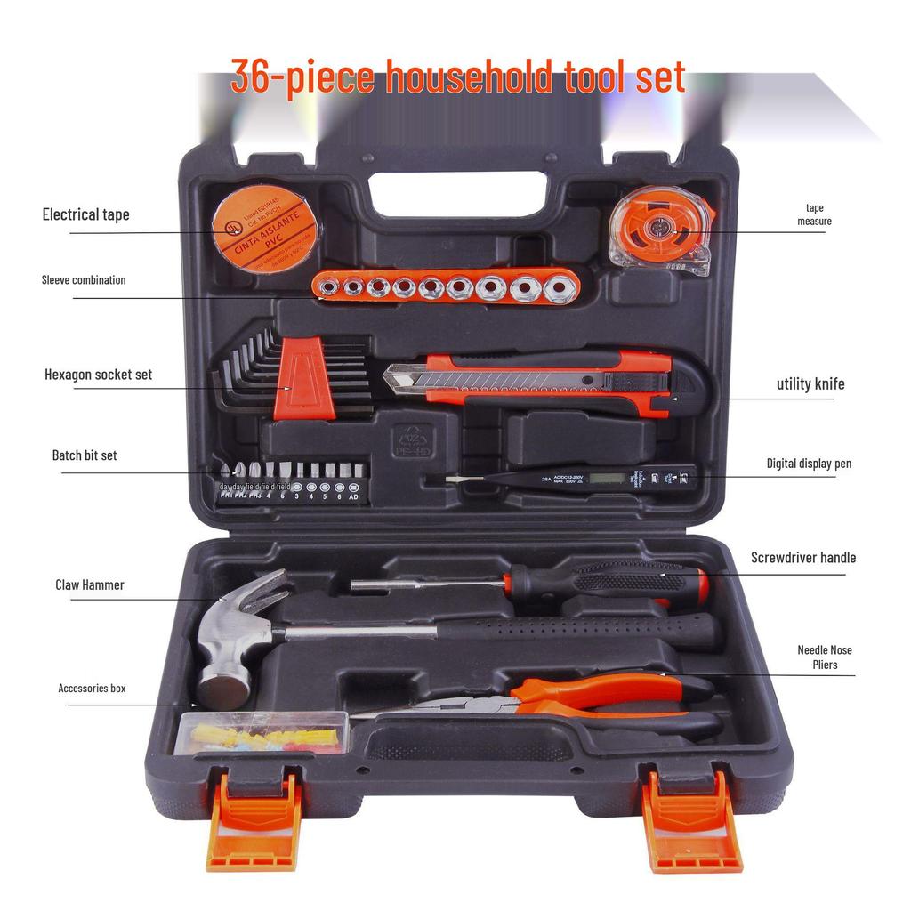 Set Multifuncțional de Uz Casnic: Cheie fixă, Șurubelniță și Kit de întreținere zilnică