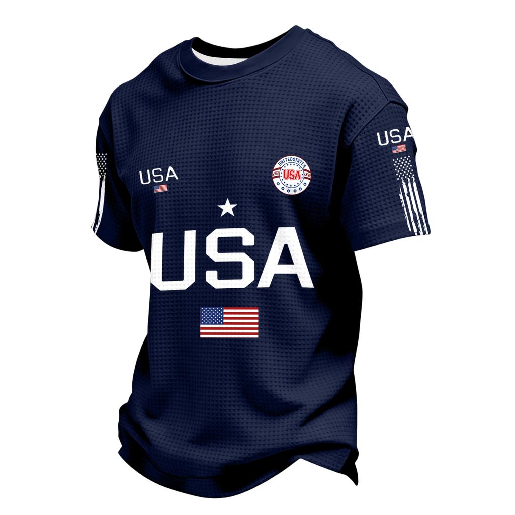 Men's Casual Round Neck Short Sleeve T-Shirt