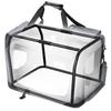 FEANDREA Dog Carrier, Folding Fabric Pet Carrier, 60 x 42 x 42 cm, Grey