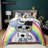 Cartoon Skateboard Wolf Kids Hip Hop Skateboard Sport Bedding Set Duvet Cover Bed Set Quilt Cover Twin Single Queen King Size