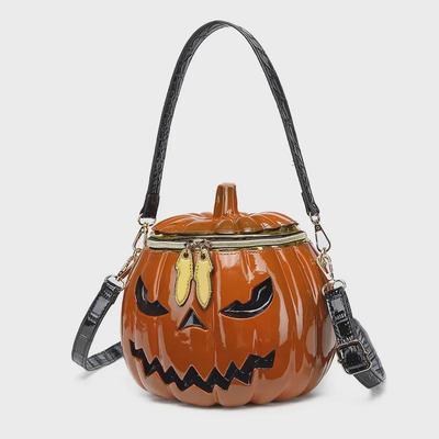 "Modna torba na ramię listonoszka 3D dynia na Halloween 2025 dla kobiet"