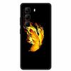 Per Custodia Infinix Hot 50 5G Fiori Morbido Silicone TPU Antiurto Custodie per Telefono per Infinix X6720 Animali Lupo Cool Copertura Protettiva