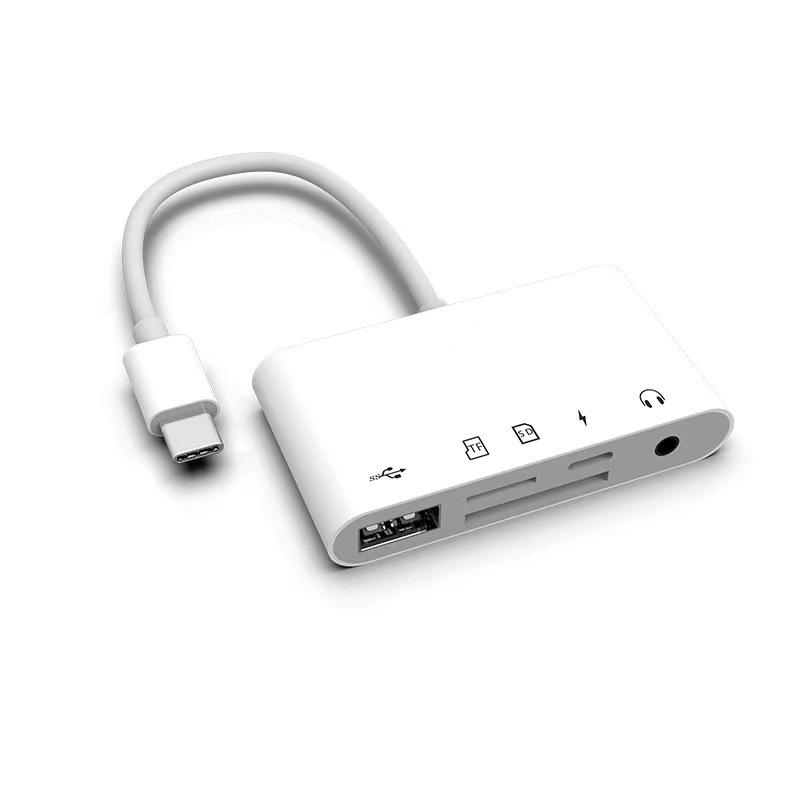 USB-C Card Reader: Memory Card, Mouse, Keyboard, USB Flash Drive, Camera Adapter Cable