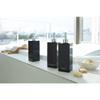 YAMAZAKI Dispenser Set of 3 Square Shampoo Conditioner Body Soap Refill Bottle Mist Black 7891 7894 7897