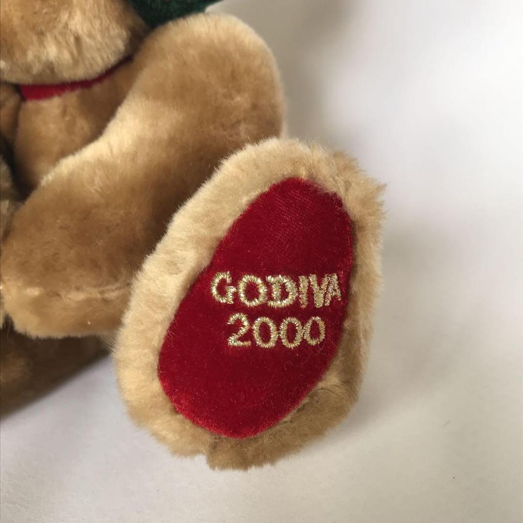 [USED] GODIVA Bear Plush Toy Teddy Bear 2000 Seasonal Limited Edition