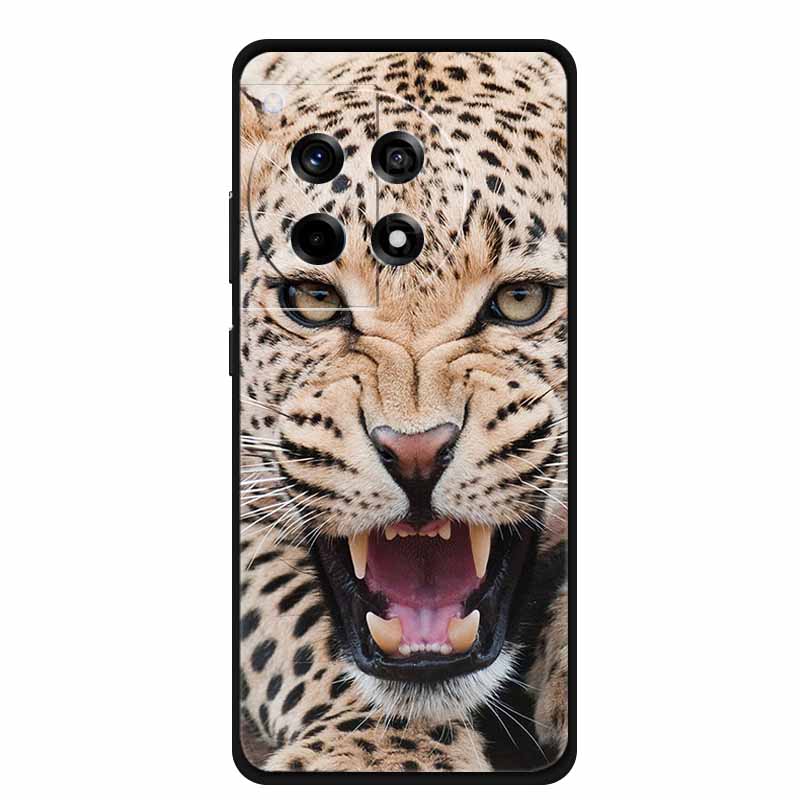 For OnePlus 12R Case Animals Soft Silicone TPU Phone Cases Back Cover For OnePlus Ace 3 ACE3 5G Wolf Protective Cute Girl Shell