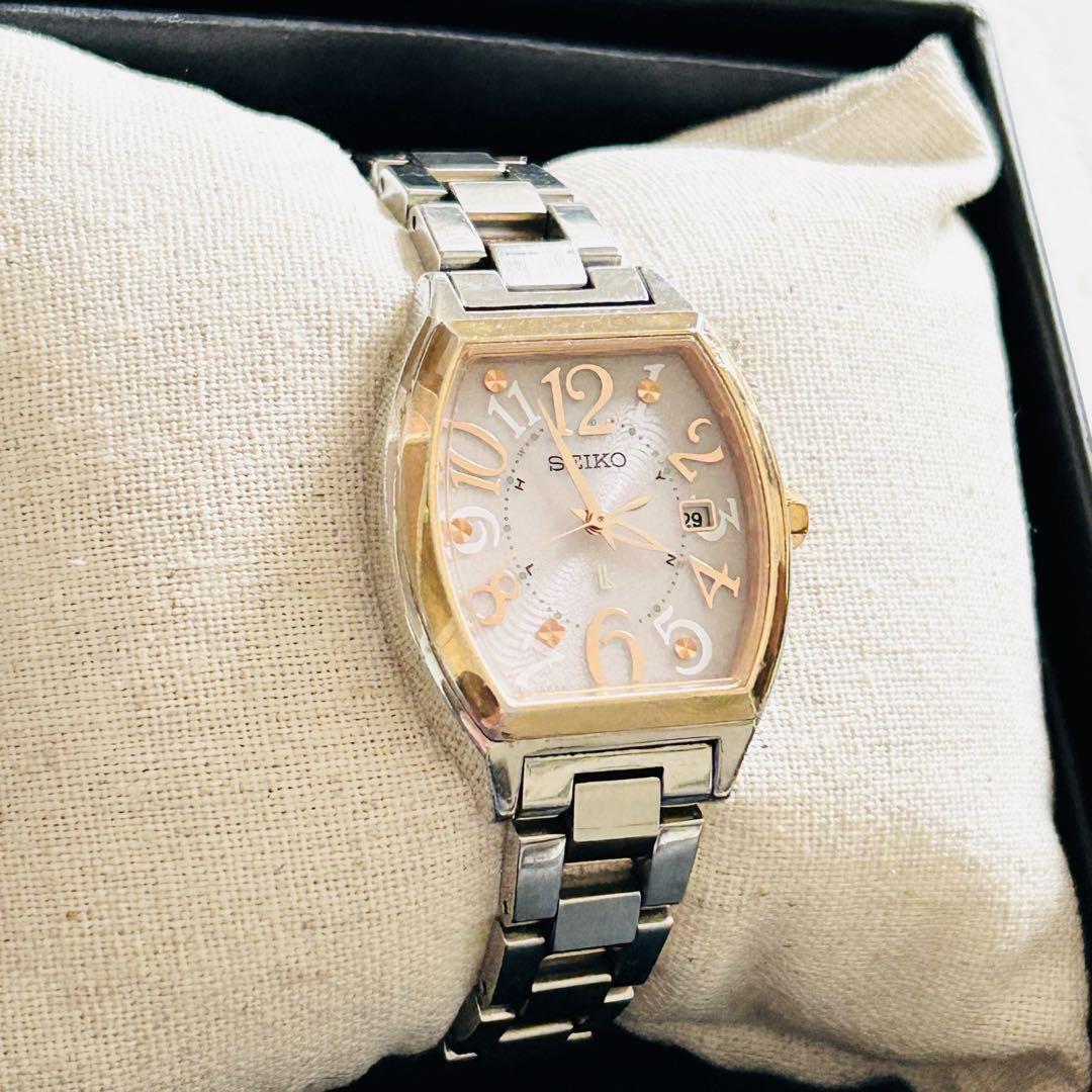

[USED] Seiko SSVW048 Lucia Radio Solar Watch Tonneau Combination Working