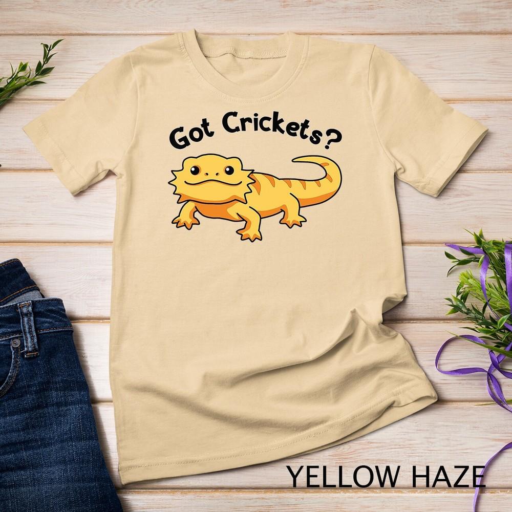 

Bearded Dragon Shirt Got Crickets Pagona Bearded Dragon T-Shirt Unisex T-shirt 2XL