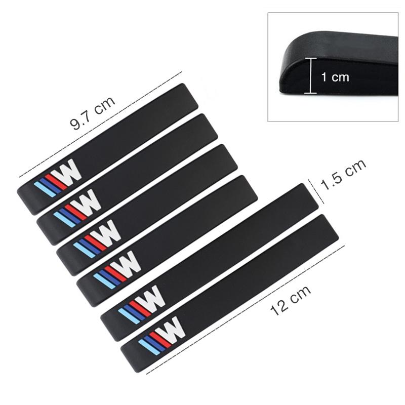 6Pcs Car Rubber Anti Collision Strip Protector Stickers For BMW G30 G32 G01 G02 G05 G06 G07 G26 G23 G22 F40 F20 G08 G16 G15 G14