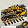 3-Layer Power Tool Rack Wall Mounted Handheld Electric Drill Tool Storage Holder Heavy Duty Floating Tool Shelf Garage Organizer