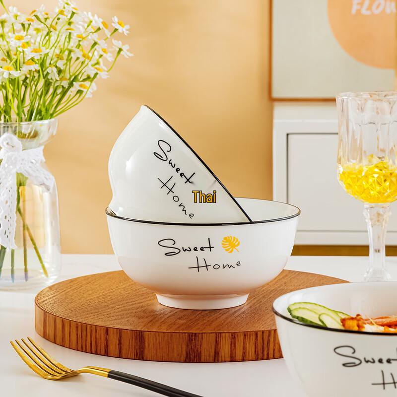 

Jingdezhen European Style Ceramic Noodle Soup Bowls - Set of 2