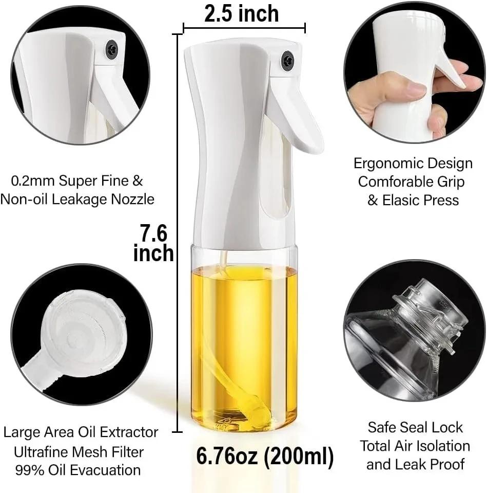 Kitchen Oils Spray Oil Sprayer Bottle Kitchens Accessories Household Edible Olive Atomized Misty Oil Tank AirFryer for Kitchen