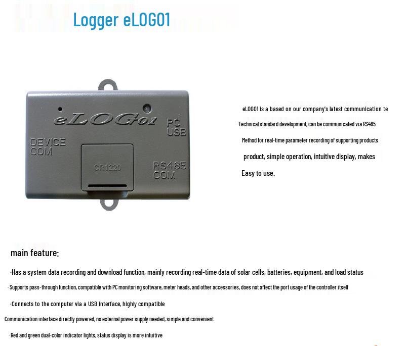 EPEVER Tracer Series Compatible WIFI BLE eLOG01 & MT50