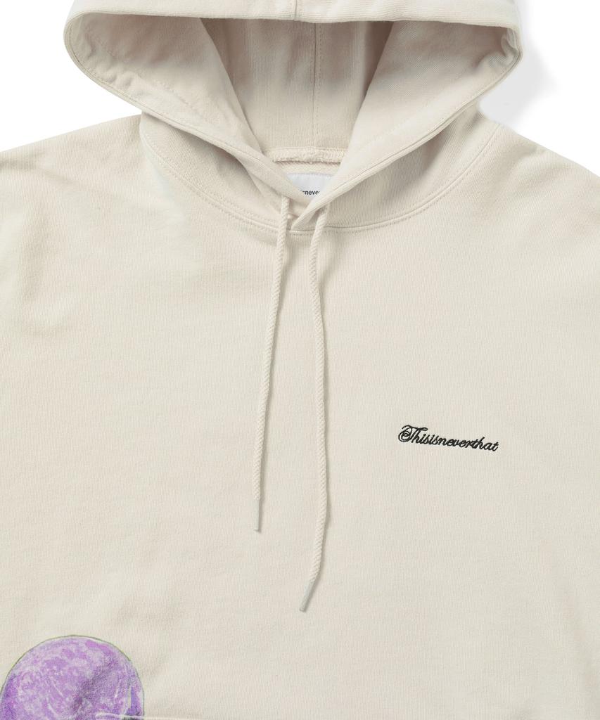 Surfing Skull Hoodie Natural