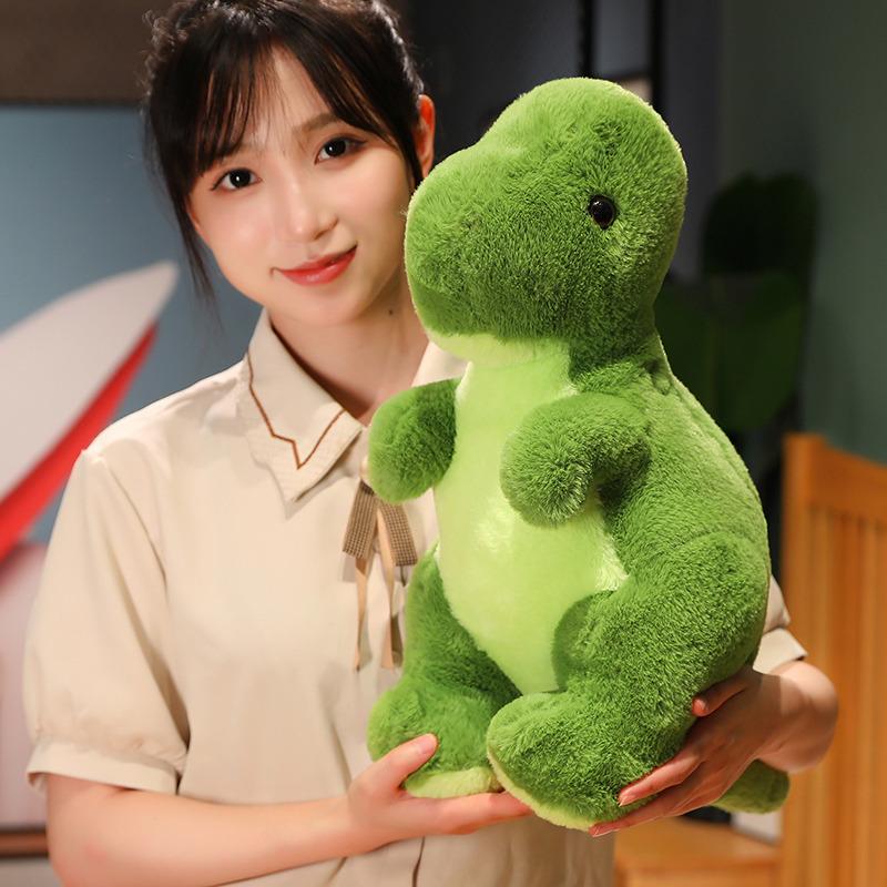 Păpușă Dinozaur Verde Triceratops Jucărie de Pluș Stegosaurus Tyrannosaurus Rex Păpușă Păpușă de Cârpă Liniștitoare pentru Copii