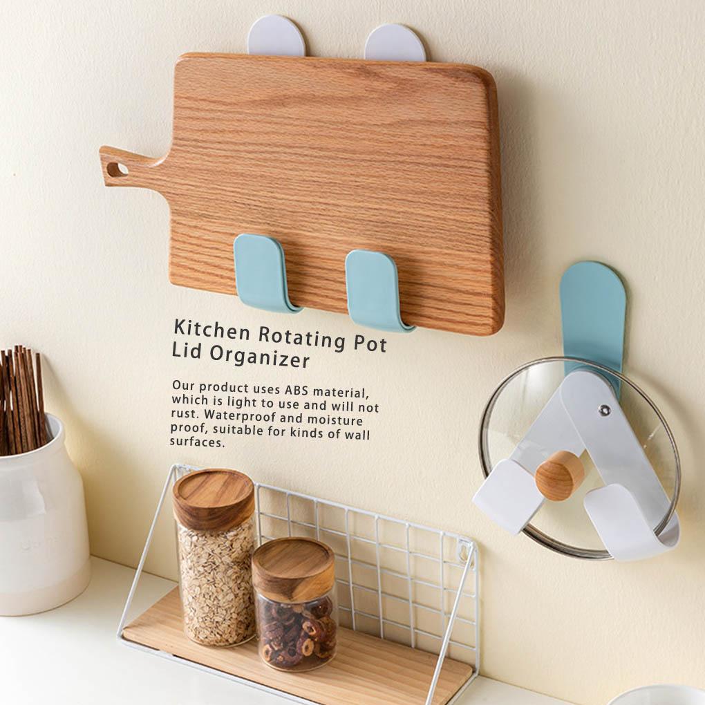 Cookware Utensils Storage Rack Organizer Adjustable Foldable Pot Lid Wall Mount Holder Multipurpose Cabinet Pan Shelf