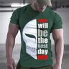 Summer Lnteresting Skeleton Picture T Shirts for Men Casual 3D Print Tees Hip Hop Personality Round NecCk Short Sleeve Tops