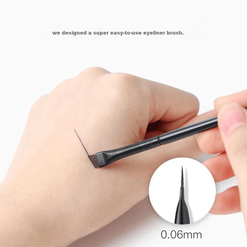GOOOD (3 Pack) Klingen-Eyeliner-Pinselset, Make-up-Pinsel A102+A101+A103, Flacher abgewinkelter Augenbrauenpinsel, Concealer-Auftrag