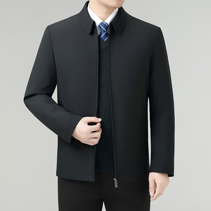 Premium Goose Down Jacket: Men s Thickened Warm Business Casual Coat XXX-Large