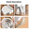 Easy To Store Rice Washing And Draining Tool Multipurpose Stainless Steel Strainer Bowl for Rice and Vegetable Draining