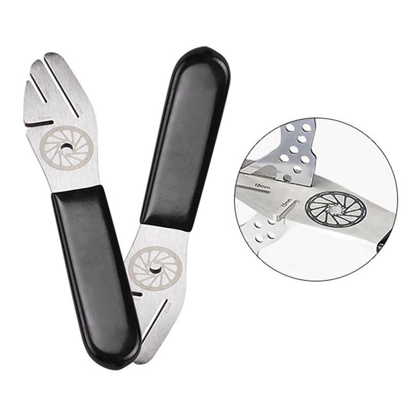 MTB Bike Bicycle Disc Brake Rotor Alignment Truing Tools Mountain Bicycle Disc Flattening Correction Wrench Stainless Steel Tool