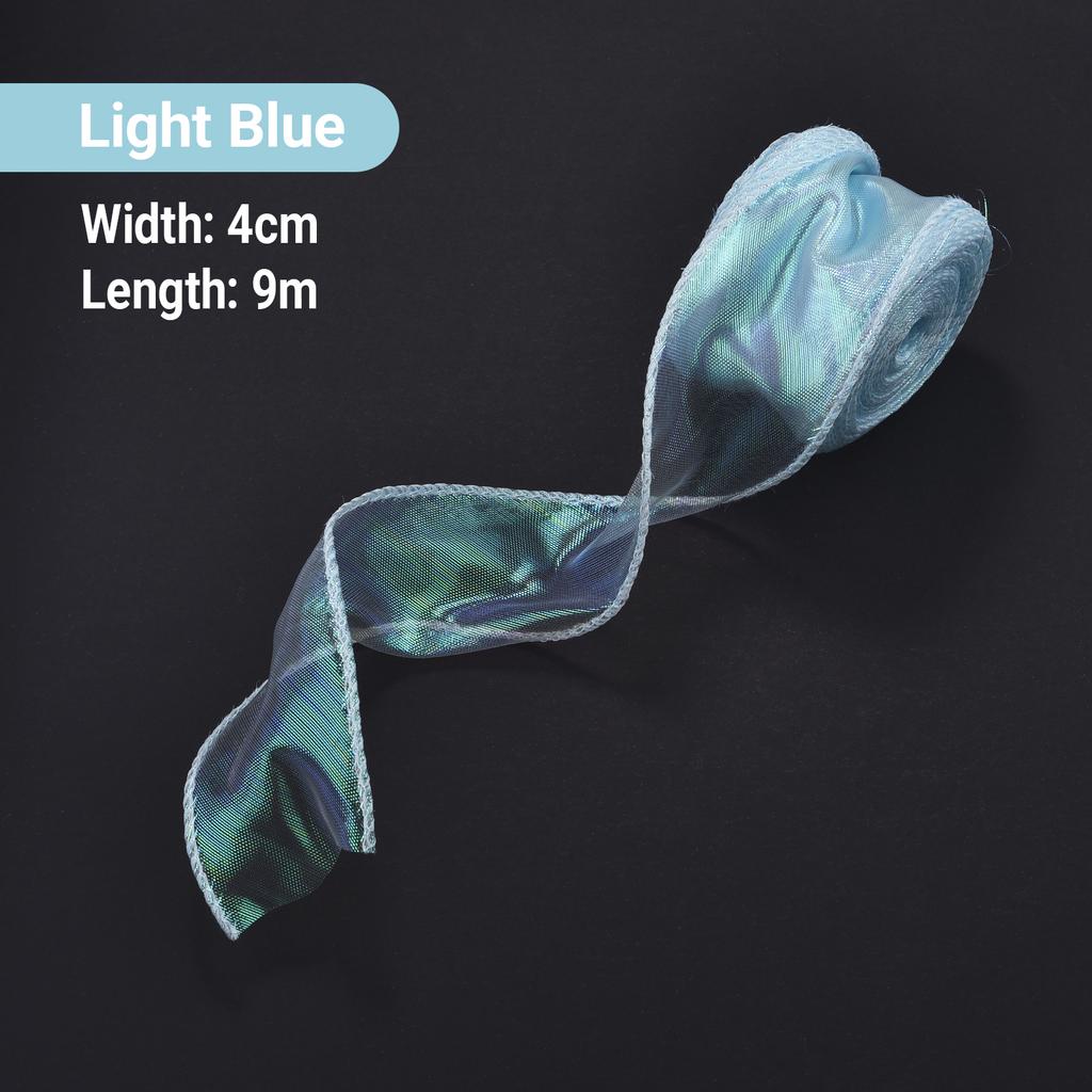 Fishtail Yarn Silk Organza Ribbon 4CM Flower Baking Gift Packaging Apparel Craft Supplies DIY Sewing Fabric Clothing Accessories