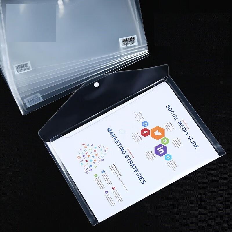 Deli 5505 Transparent Document Bag Set