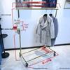 Outdoor Stainless Steel Telescopic Folding Display Stand for Clothing Store and Mall Exhibitions