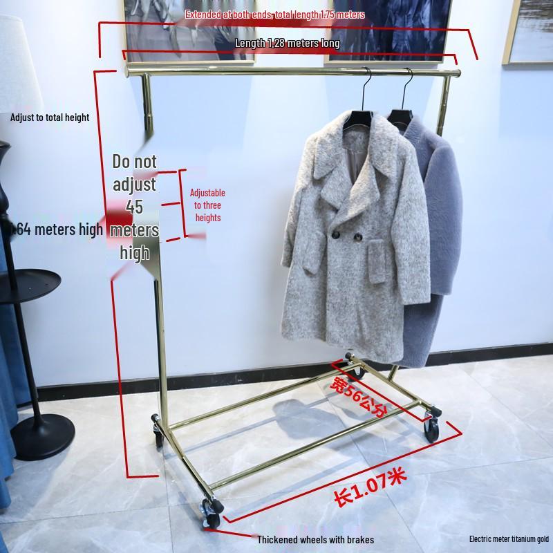 Outdoor Stainless Steel Telescopic Folding Display Stand for Clothing Store and Mall Exhibitions