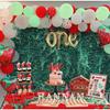 First Birthday Cake Topper - Red Glitter One Cake Decorating Supplies for Girls and Boys, Perfect for Baby Shower/Gender Revealing Party/Baby Party