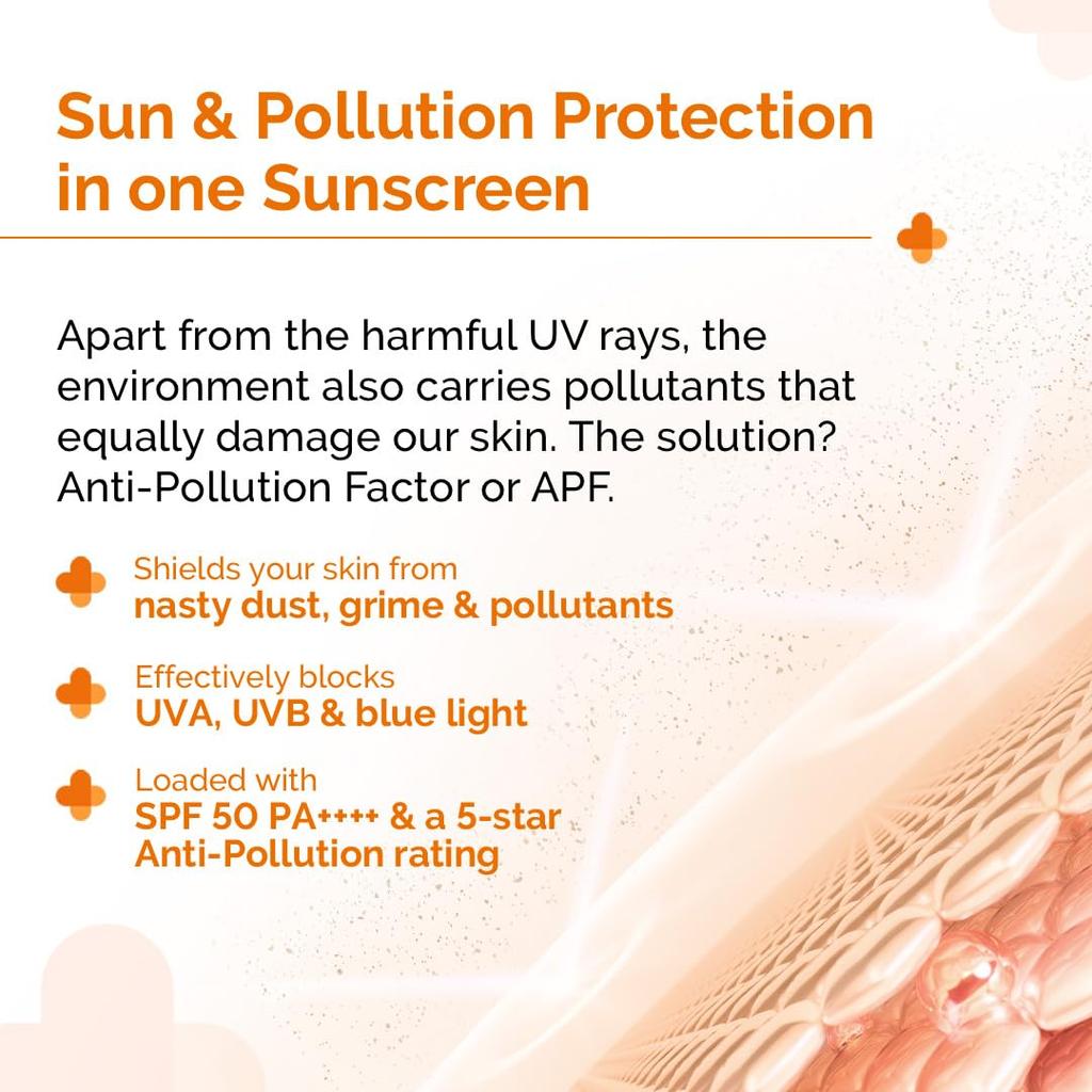 The Derma Co Hyaluronic Sunscreen Aqua Gel SPF 50 PA++++ Lightweight Hydrating No White Cast Daily Sun Protection 125 g