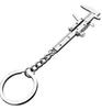 Portable Mini Vernier Caliper Keychain 0-40mm Zinc Alloy Measuring Tool Pendant