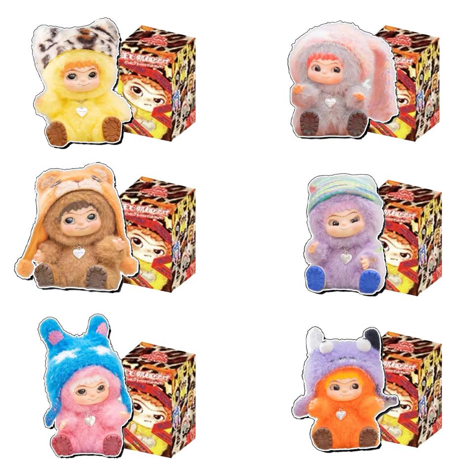Wakuku Fuzzy Trend Fun Party Series Blind Box Kawaii Collectible Figure Toy Kid Surprise Christmas Collection And Birthday Gifts