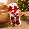 Resin Christmas Hair Clip Set 5PCS/Set Xmas Barrettes Sweet Christmas Hairpin  Hair Accessories