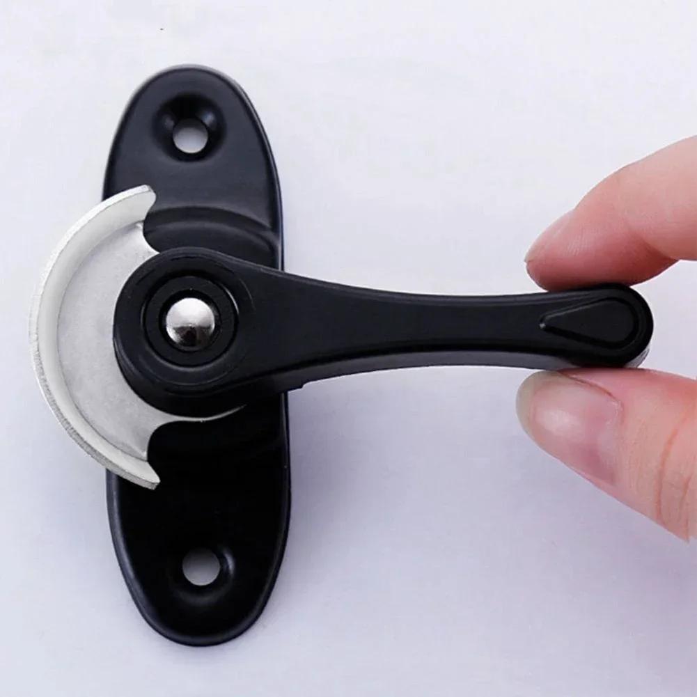 Window Hook Lock Aluminum Alloy Window Sash Blocking Lock Universal Sliding Door Lock Buckle With Hook Hardware Limiter Latch