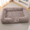 Plush Round Pet Bed for Dogs & Cats - Winter Dog Mat