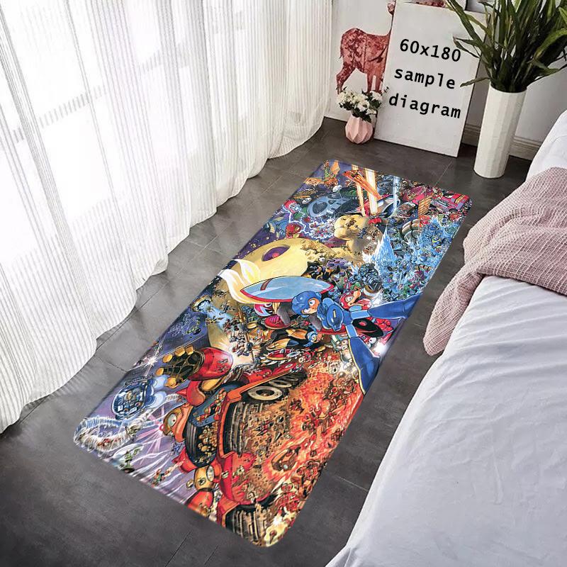 Interior Floor Mat Doormat Mega Man X8 Rockman Non-slip Foot Rug Rectangle Kitchen Carpet Bedroom Bedside Mats Home Decor