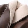 Women's Clothing Style Fashionable Hundred Combinations Belt Dual Color Fur Integrated Windbreaker Jacket