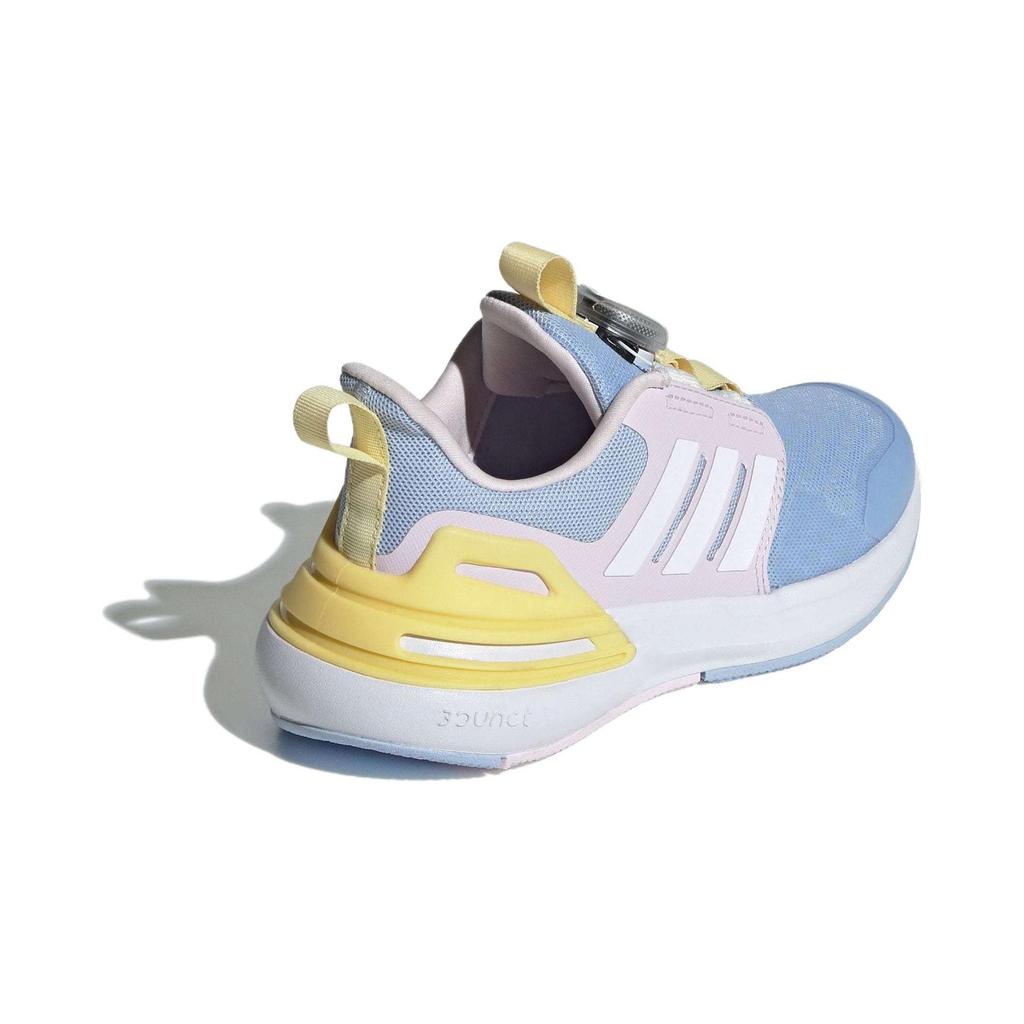 Adidas Rapidasport Boa Convenient Comfortable Shock Absorbing Durable Low Top Running Shoes Kids Running Shoes Blue Pink IF8543