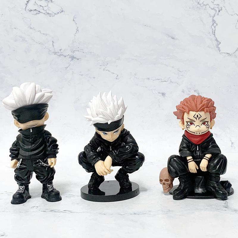 Jujutsu Kaisen Anime Figure 3 Style Satoru Gojo Action Figure Lord of the Curse Sukuna Figurine Collection Model Doll Toys Gifts