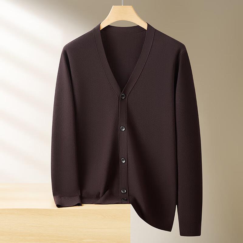 

Dibenze Мужской кардиган большого размера с V-образным вырезом, вязаный из смесовой шерсти 3XL