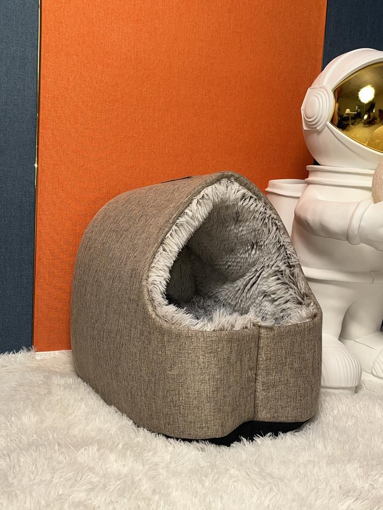 Neuer tiefer Schlafkomfort im Winter, Katzenbett, kleiner Mattenkorb, kleine Hundehausprodukte, Haustierzelt, gemütliches Höhlennest für den Innenbereich, Cama Gato