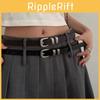 Stylish Korean Women's Simple Adjustable Metal Circle Belt For Skirts And Dresses