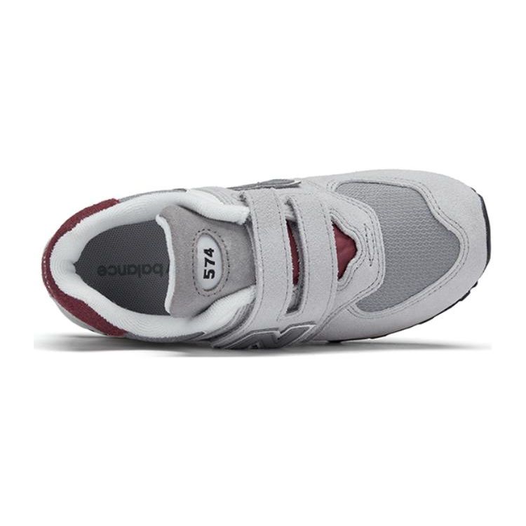 New Balance Nb 574 Comfortable Versatile Cushioning Low Top Kids Running Shoes Kids Running Shoes Gray PV574KBR