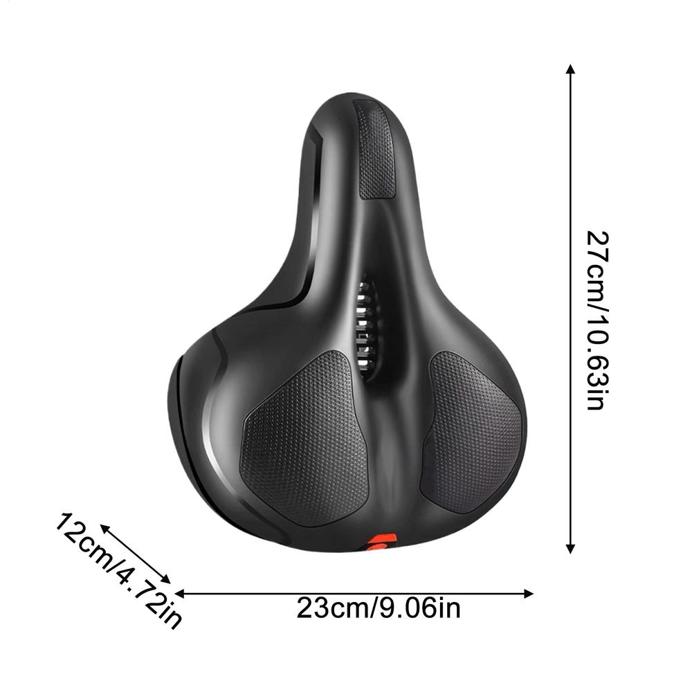 Bicycle Saddle Double Shock Absorbing Cushion Memory Foam Comfortable Bike Seats for Men for Mountain Road Cycling Biking