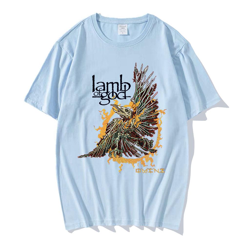 Unisex Streetwear Band Lamb of God Graphic Tshirt Heavy Unisextal Cotton Soft Tshirts for UnisexWomen Hip Hop Fashion Printing Tees