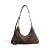 Autumn and Winter Suede New Versatile Portable Dumpling Bag Women's Design Sense Niche Leather Fashion Women's Crossbody Shoulder Bag